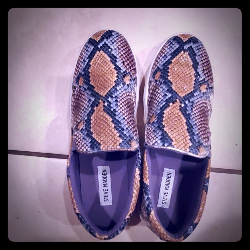 Steve Madden Sneakers Snake Print